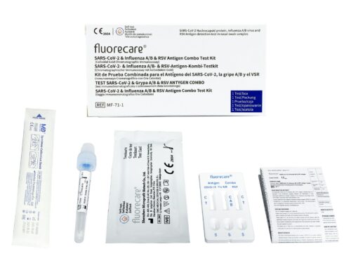 2cef40ef-c7b8-4878-91f6-f0dfb3cec556 Fluorecare SARS-CoV-2 + Influenza A/B + RSV 4in1 Antigen Selbsttest (1 Test)
