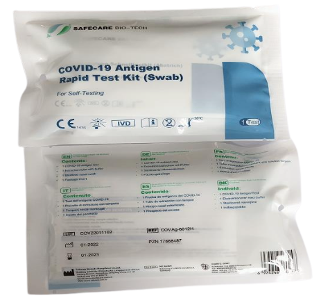 Safecare COVID-19 Antigen Rapid Test kit (Swab)